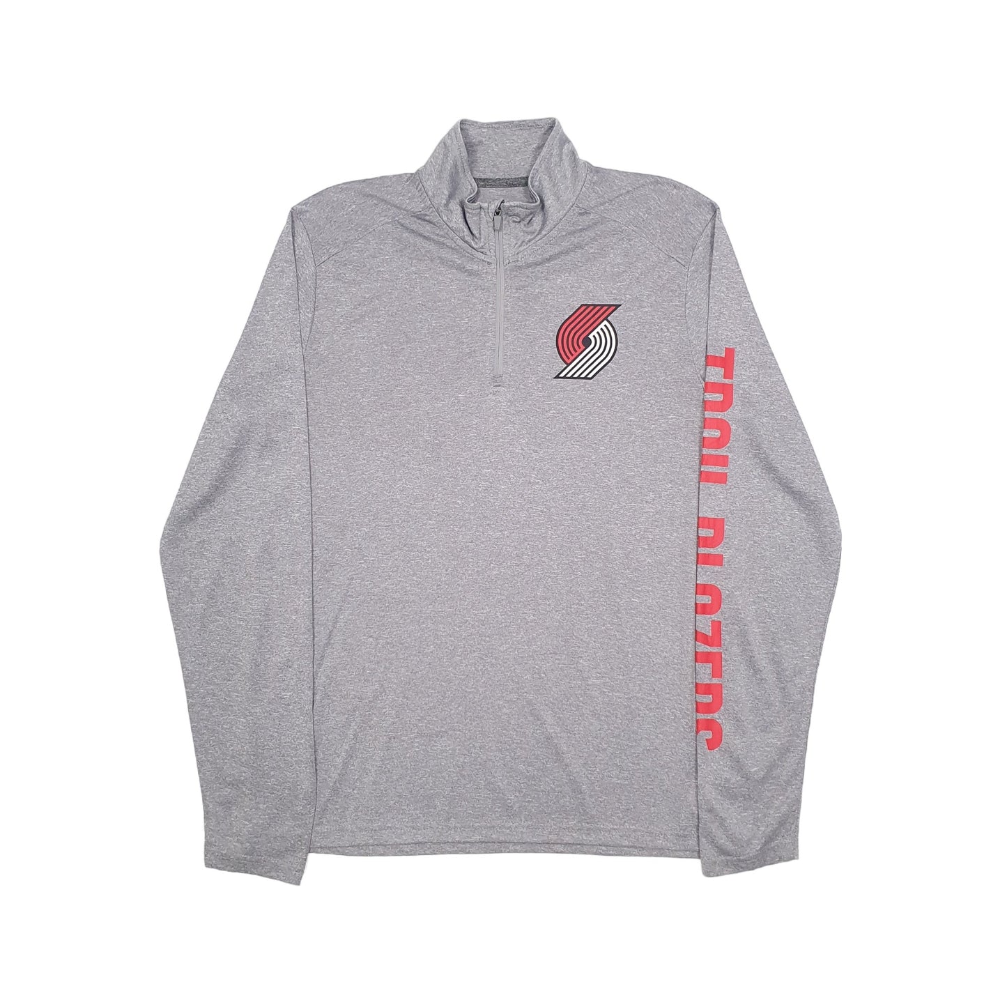 NBA Basketball Trail Blazers Quarter Zip M Grey