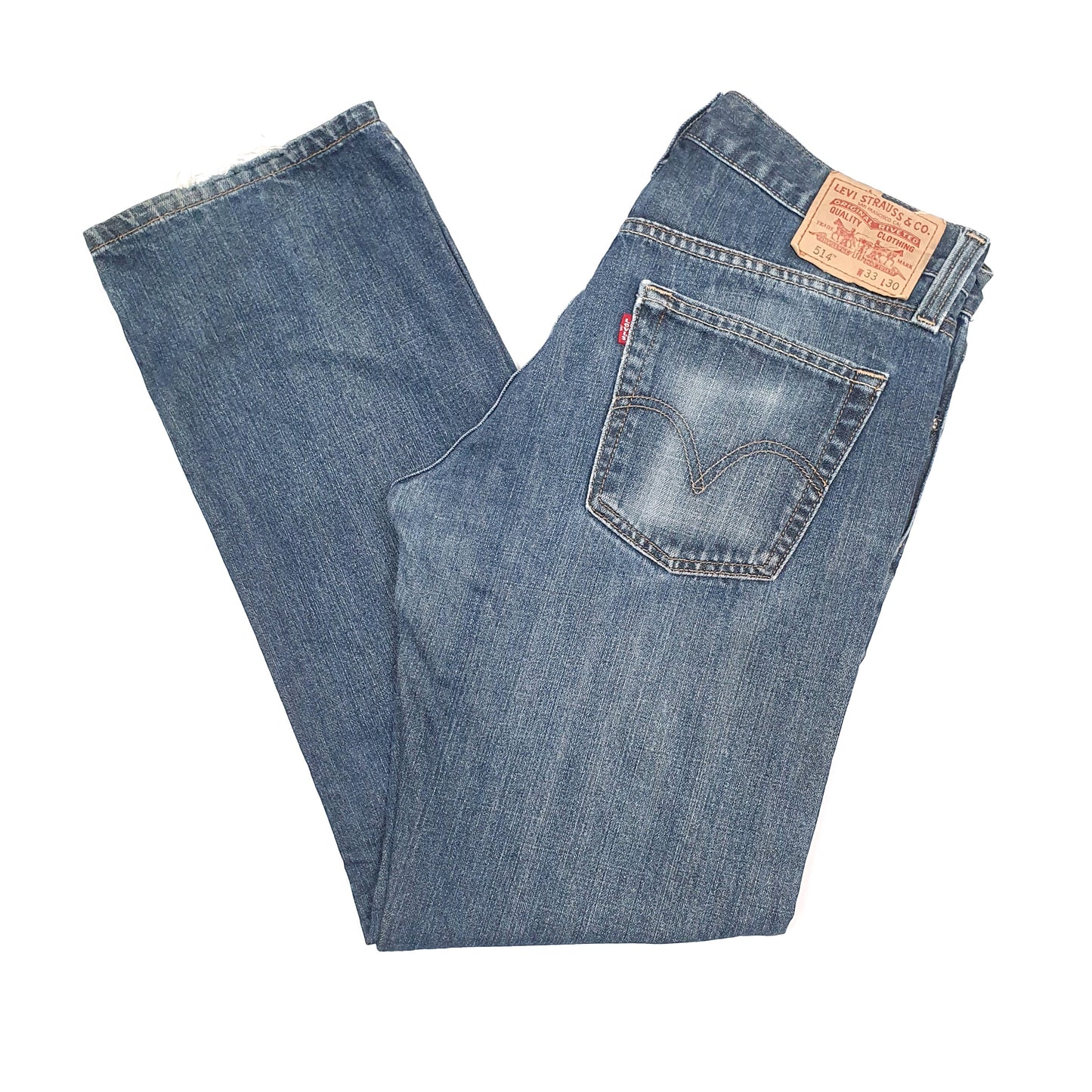 Levis 514 Straight Fit Jeans W33 L30 Blue