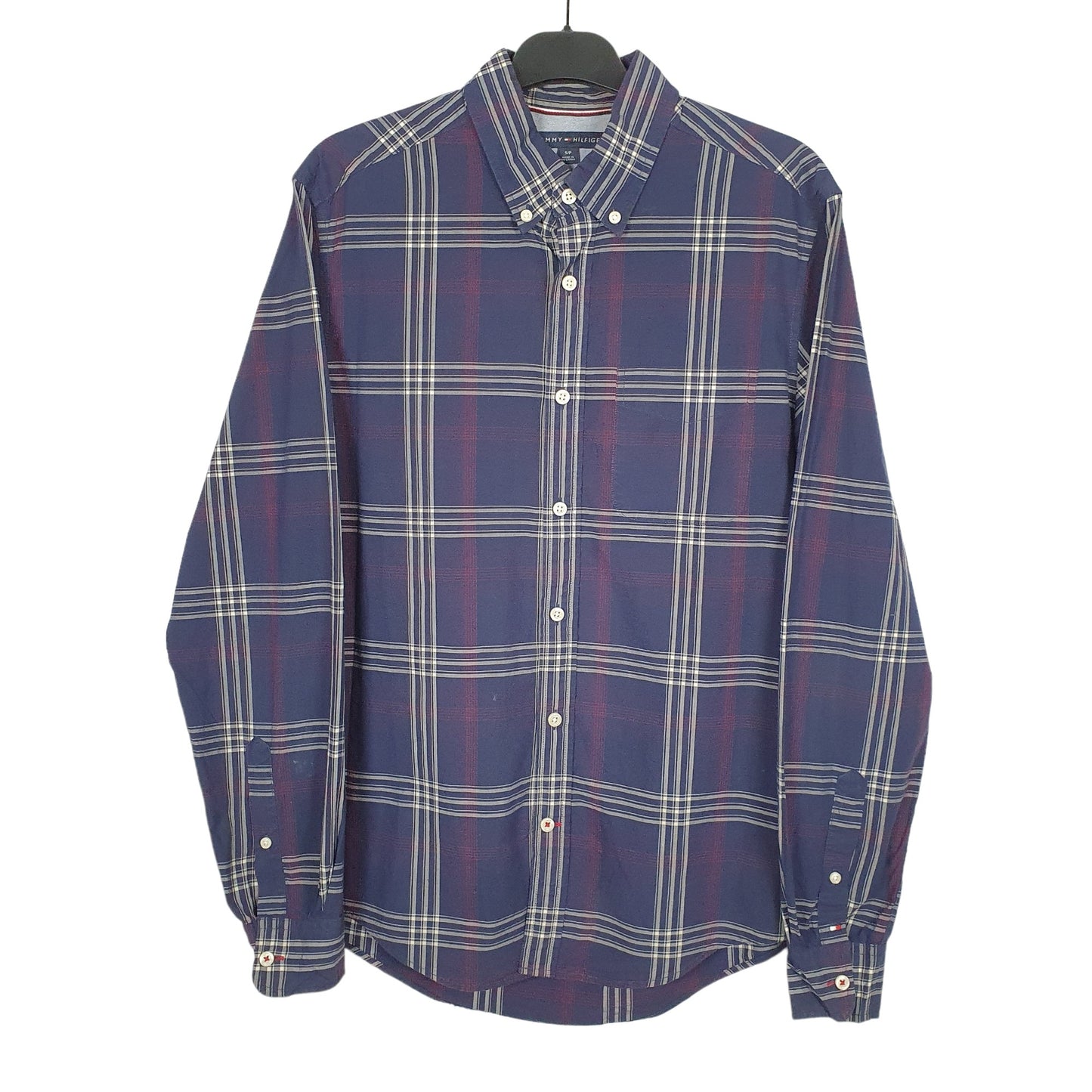 Tommy Hilfiger Long Sleeve Regular Fit Check Shirt Blue