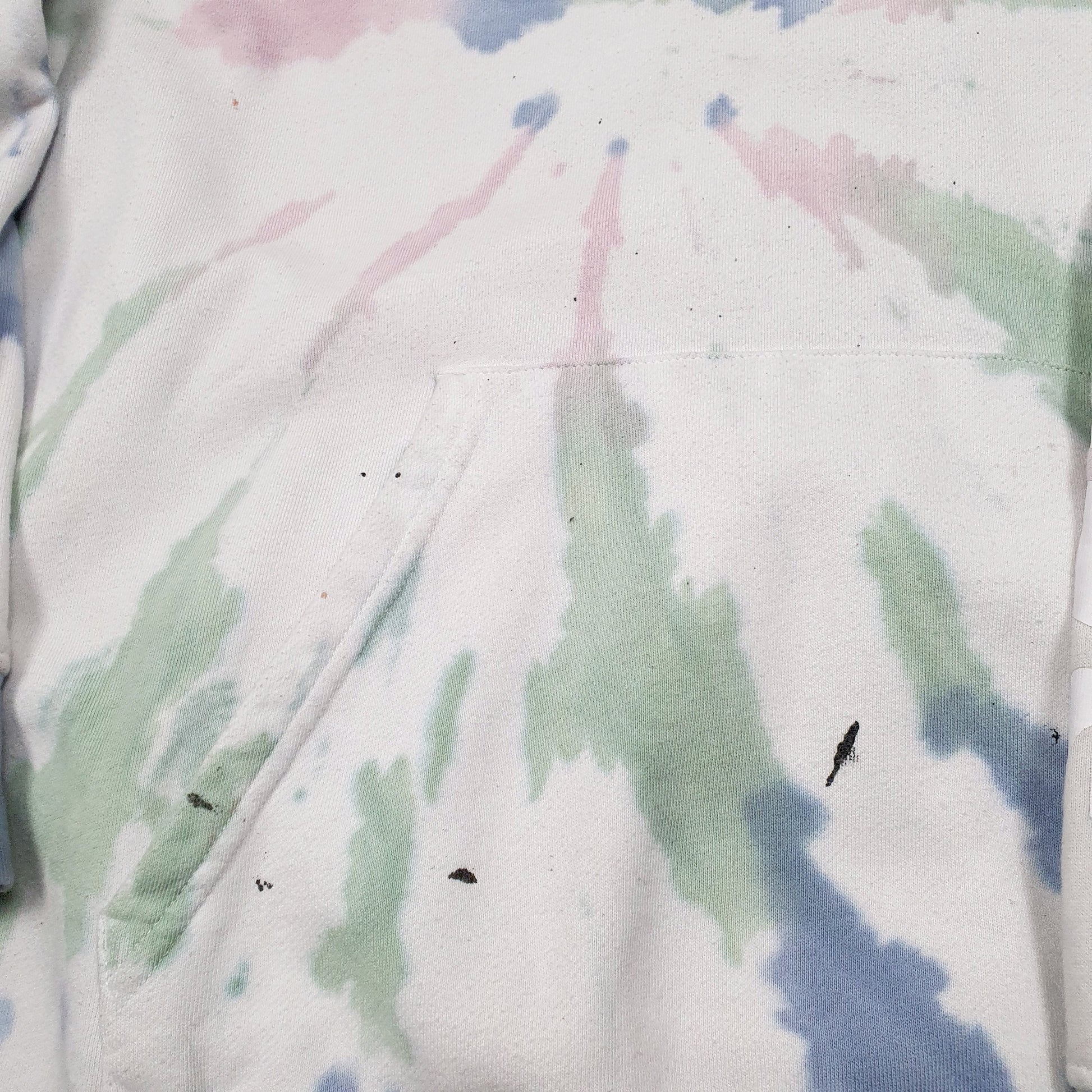 Mens White Dickies Tie Dye Hoodie Jumper