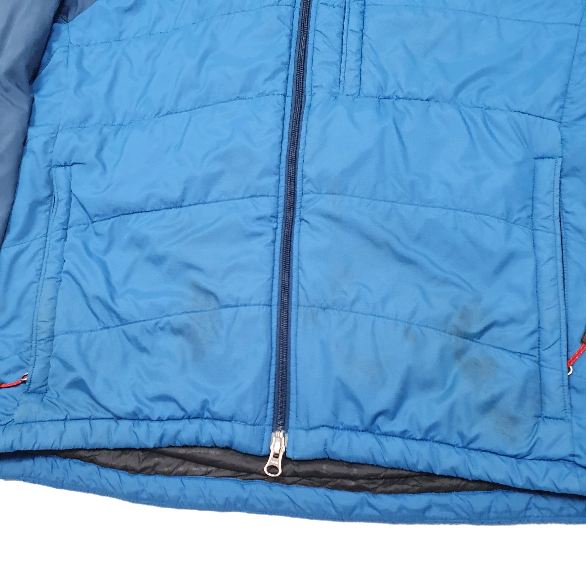 Mens Blue The North Face Summit Series Puffer Quilted Hooded  Coat