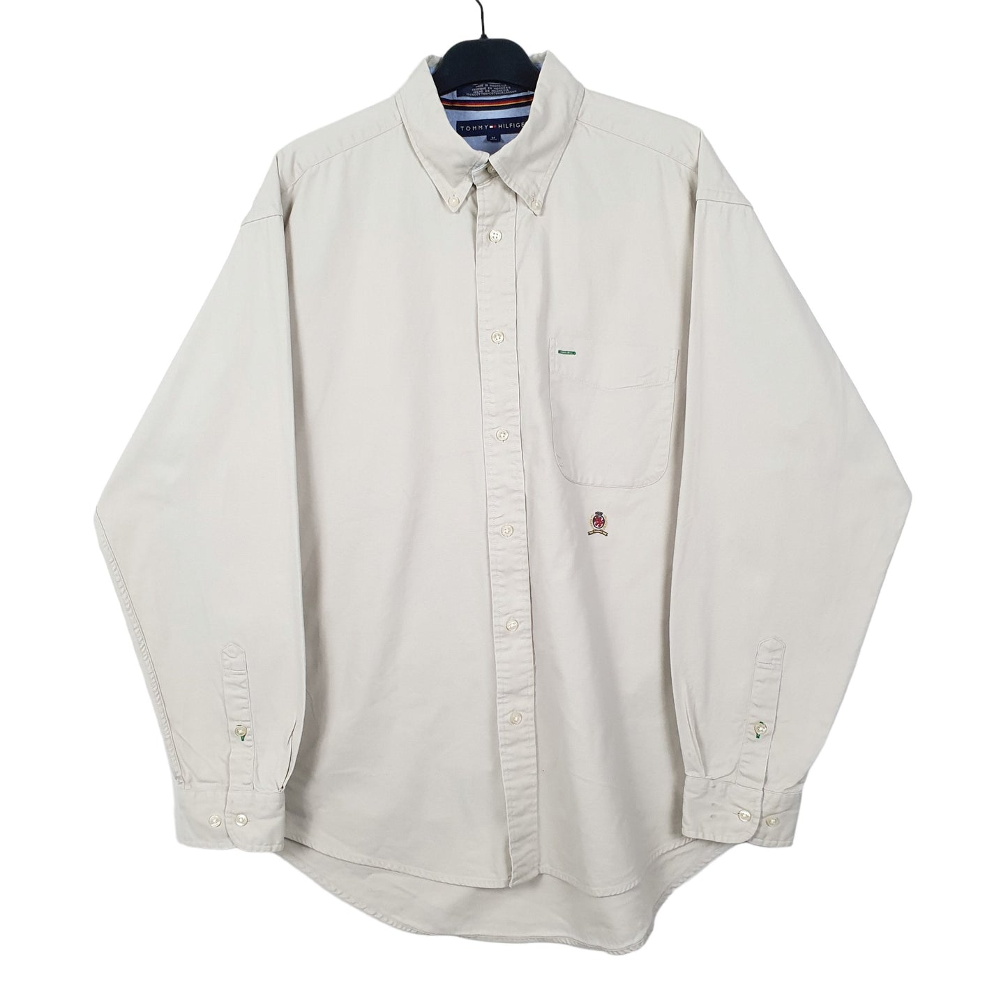 Tommy Hilfiger Long Sleeve Regular Fit Shirt Beige