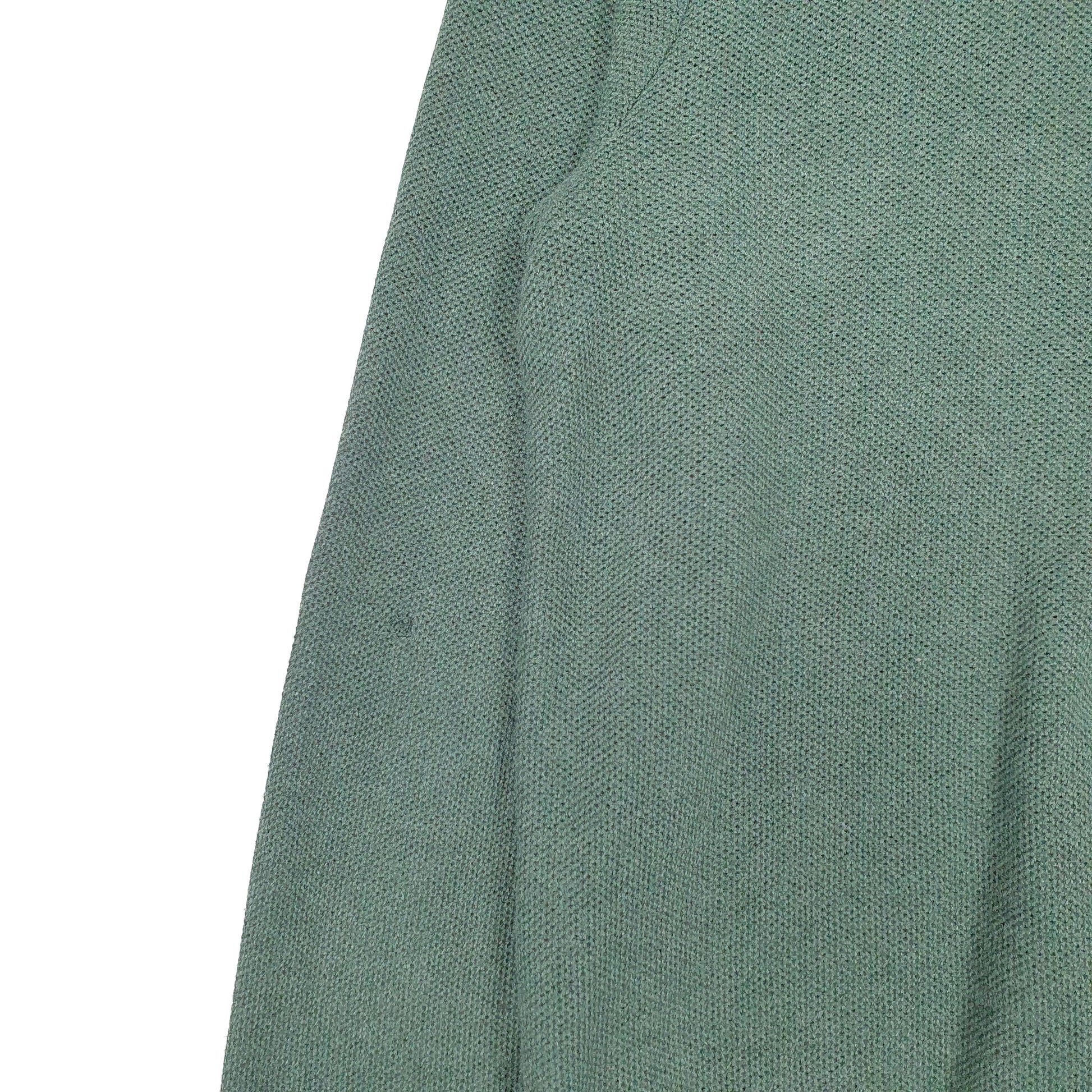 Mens Green Polo Ralph Lauren Pima Quarter Zip Jumper