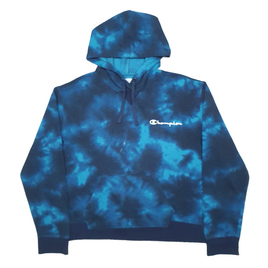 Womens Blue Champion Hoodie Jumper