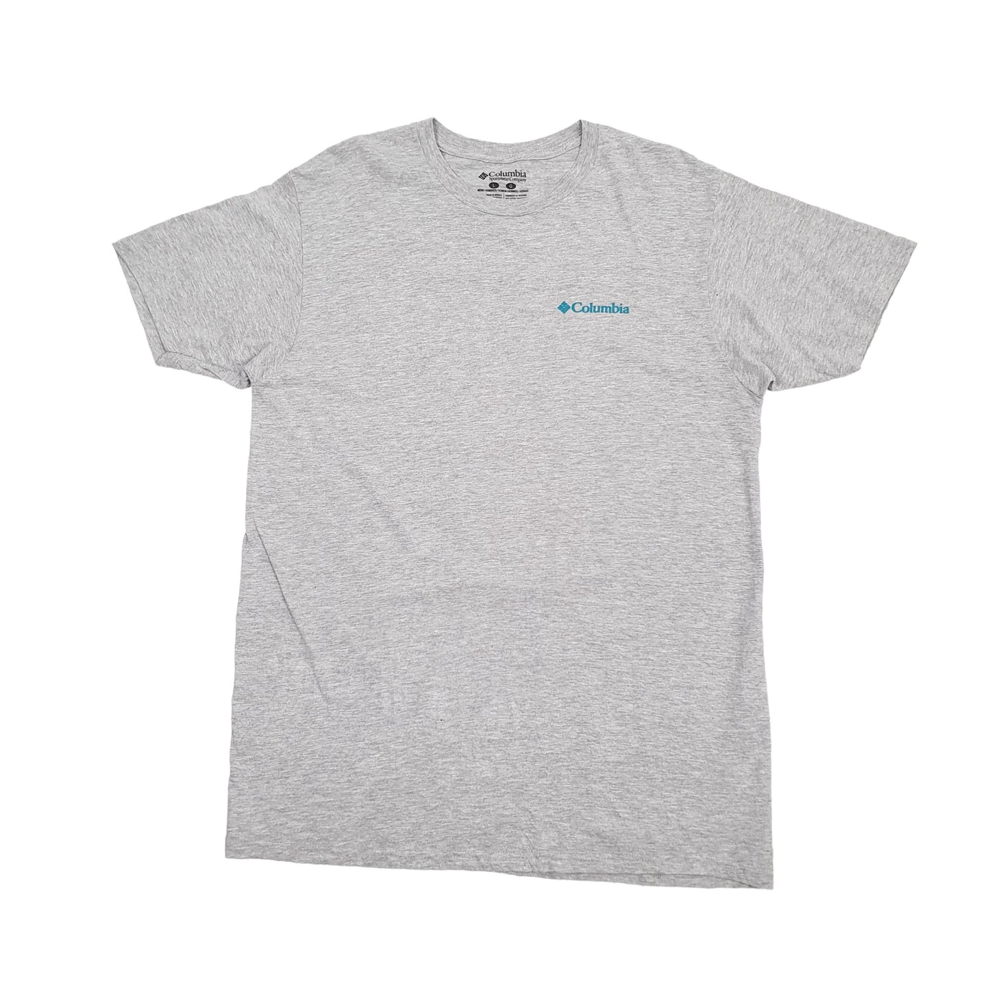 Mens Grey Columbia Sportswear Rocky Mountains USA Short Sleeve T Shirt