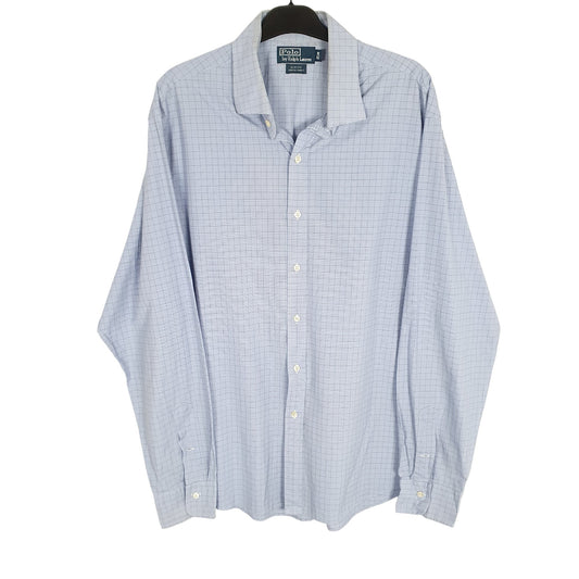 Ralph Lauren Long Sleeve Slim Fit Check Shirt Blue