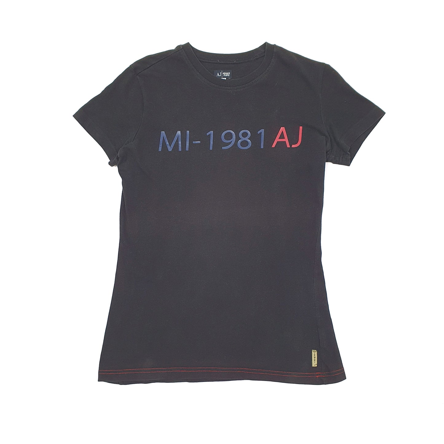 Black Armani Jeans Short Sleeve T Shirt