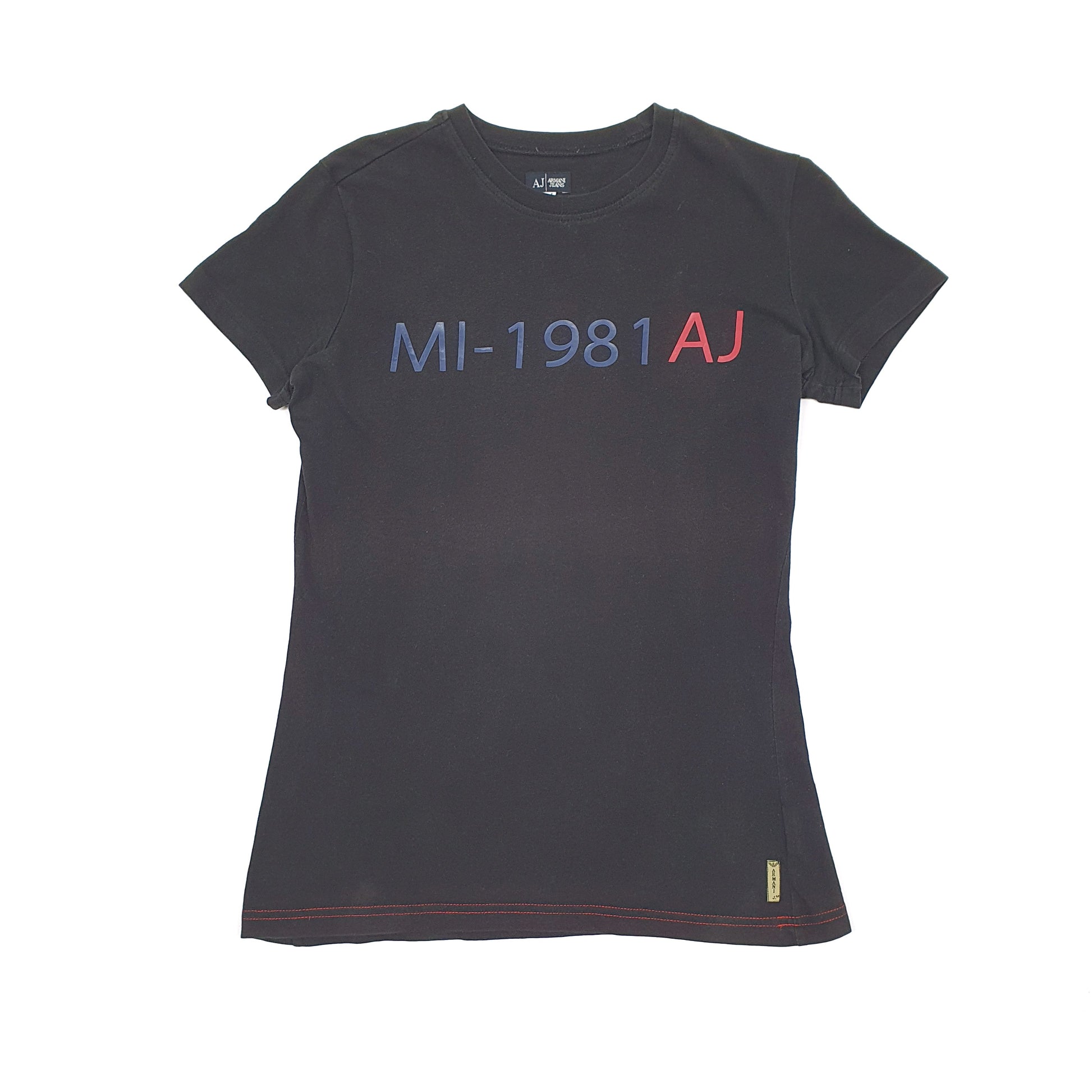 Black Armani Jeans Short Sleeve T Shirt