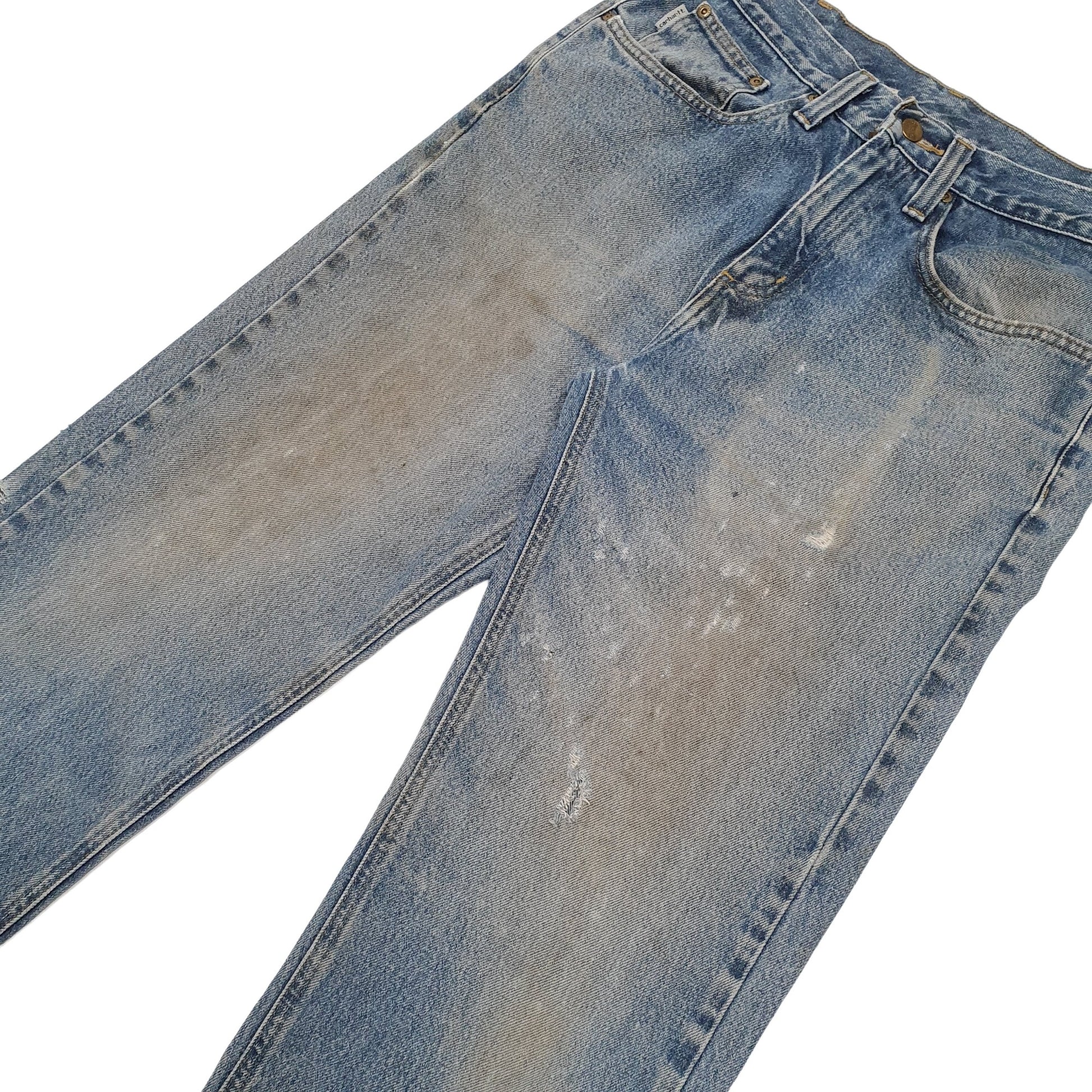 Mens Blue Carhartt  Carpenter JeansW32 L32