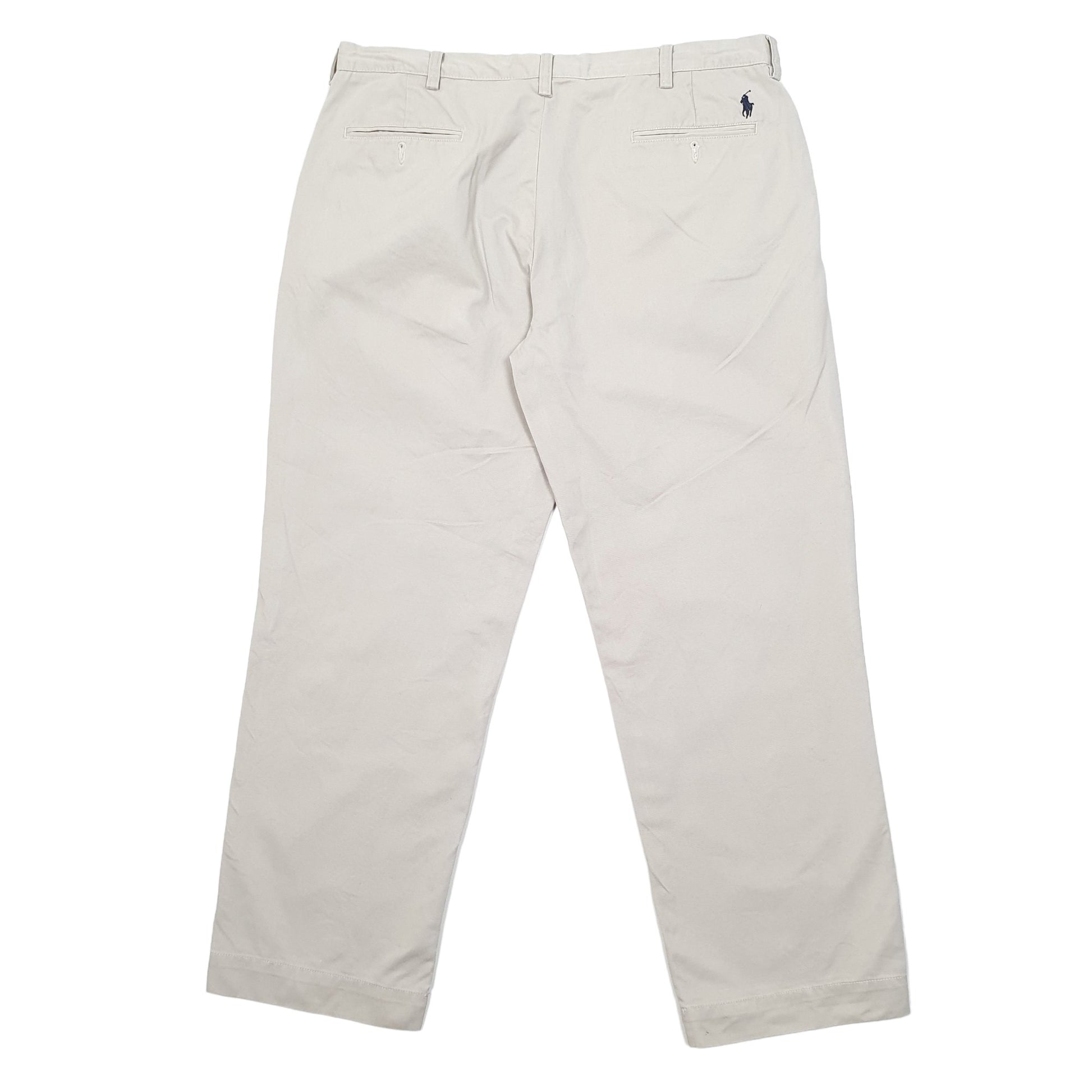 Mens Polo Ralph Lauren Cream Chino Trousers W38 L30 Cream