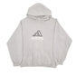 Mens Grey Adidas Vintage 1990s USA Made Hoodie Jumper