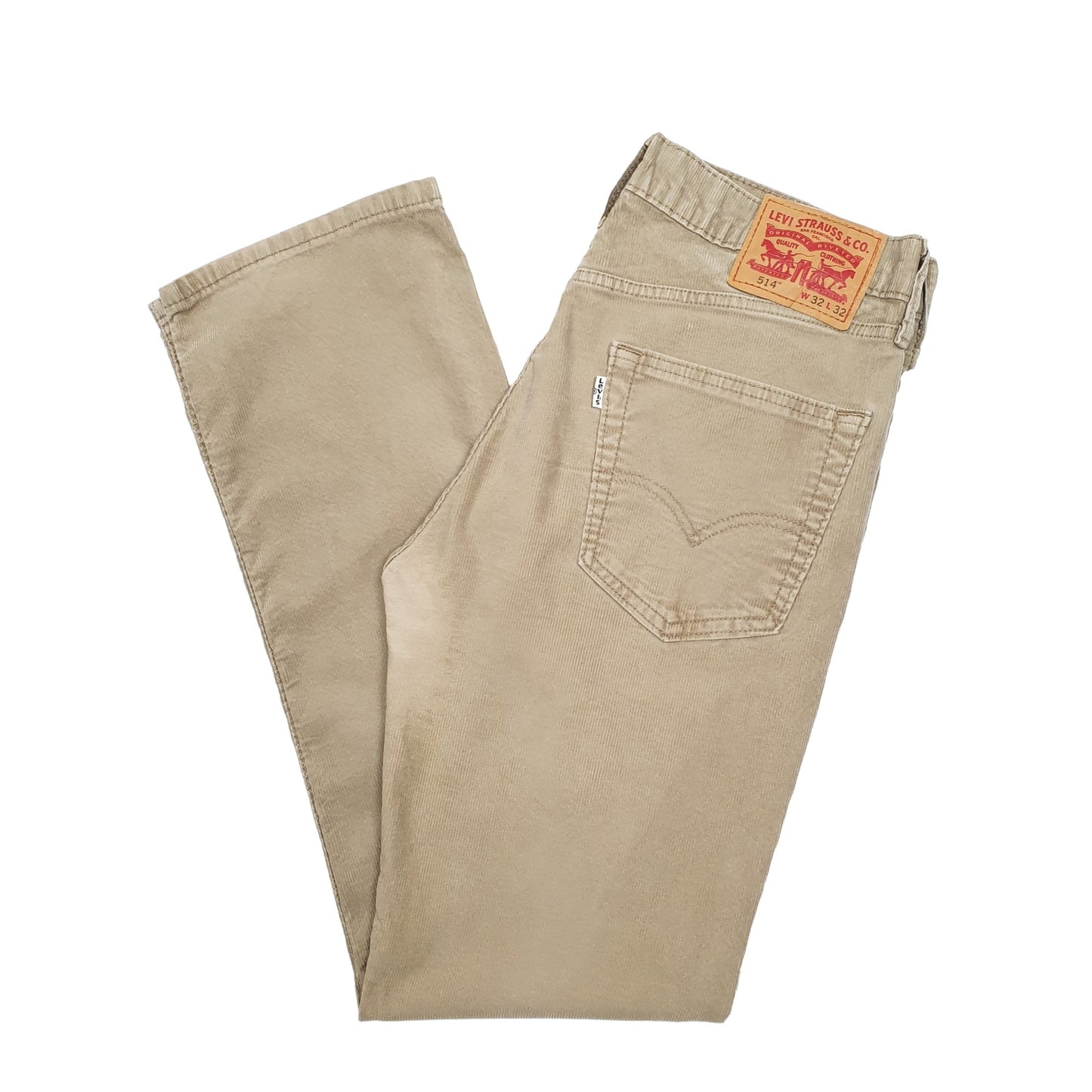 Mens Beige Levis  Corduroy Trousers