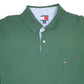 Mens Green Tommy Hilfiger  Long Sleeve Polo Shirt