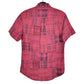 Ralph Lauren Short Sleeve Custom Fit Check Shirt Burgundy