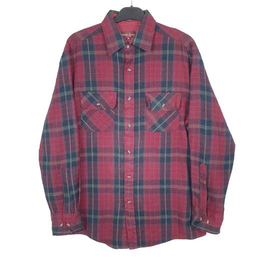 Northwest Territory Flannel Shacket Long Sleeve Regular Fit Check Shirt Burgundy