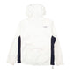 Womens White The North Face Hooded Hyvent  Coat