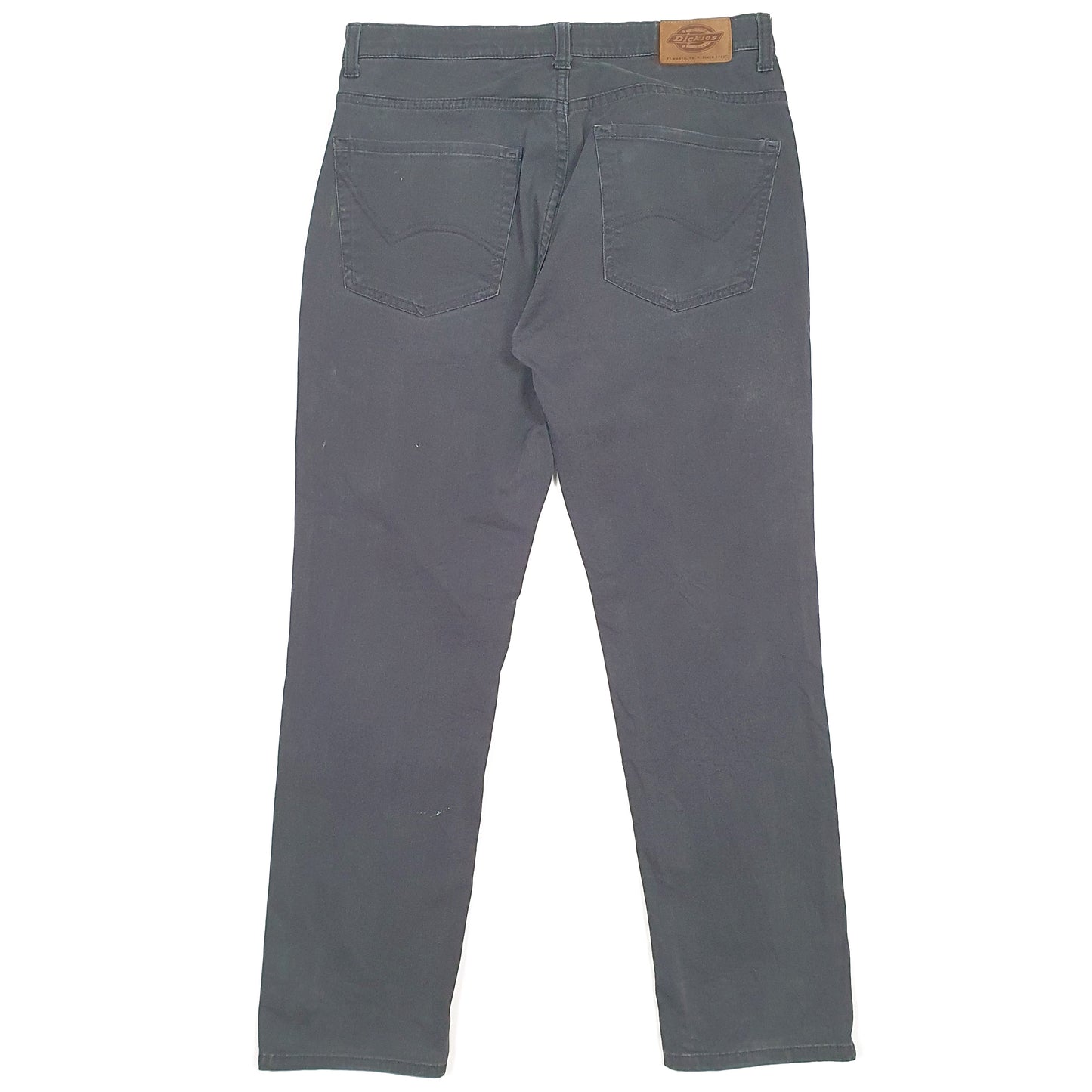 Mens Dickies Slim Black Chino Trousers W32 L28 Black