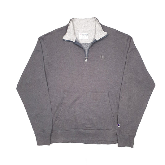 Champion Quarter Zip M Grey