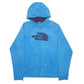 Mens Blue The North Face Spellout Full Zip Jumper