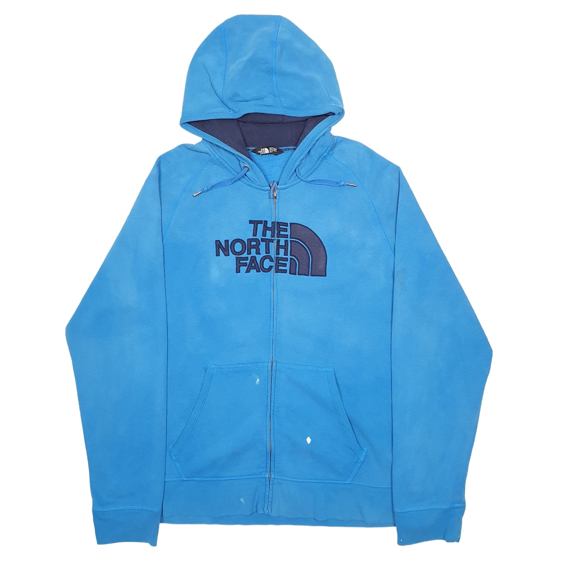 Mens Blue The North Face Spellout Full Zip Jumper