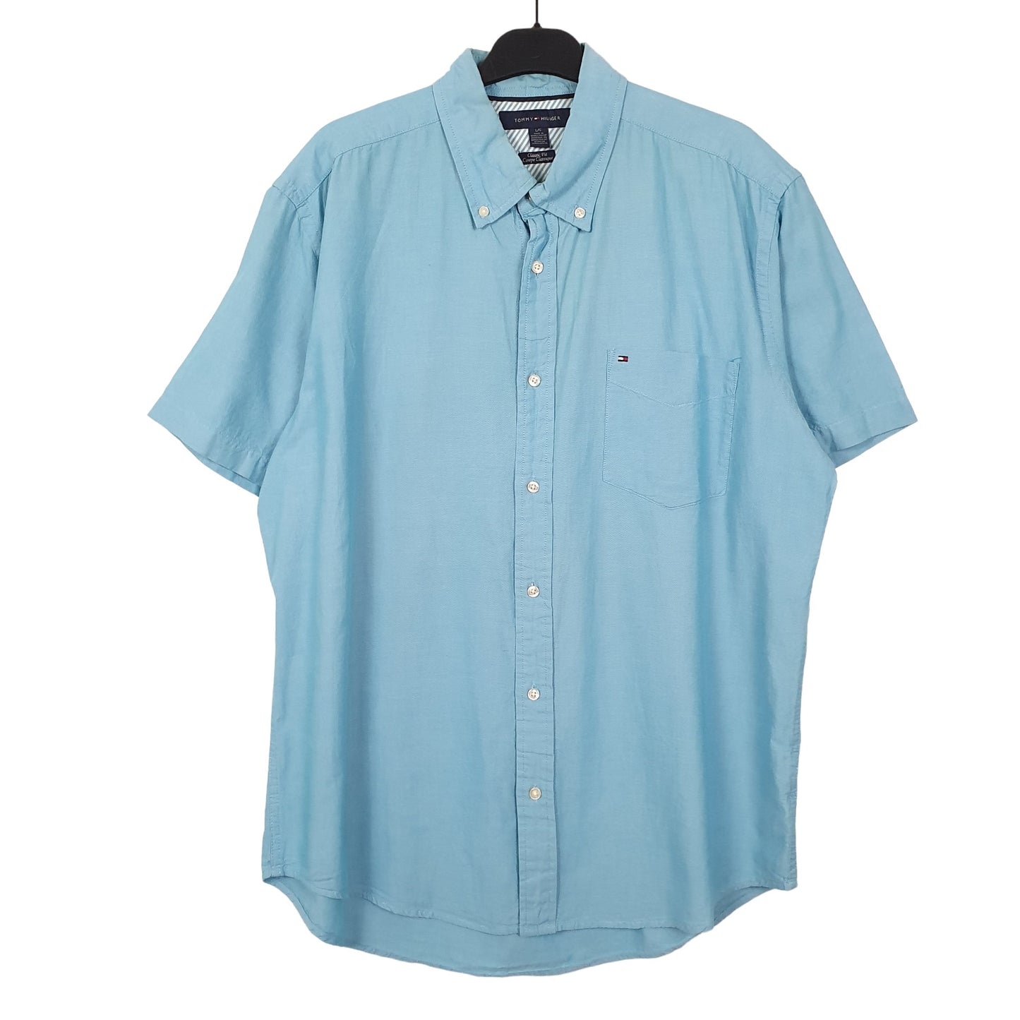 Tommy Hilfiger Short Sleeve Classic Fit Shirt Blue