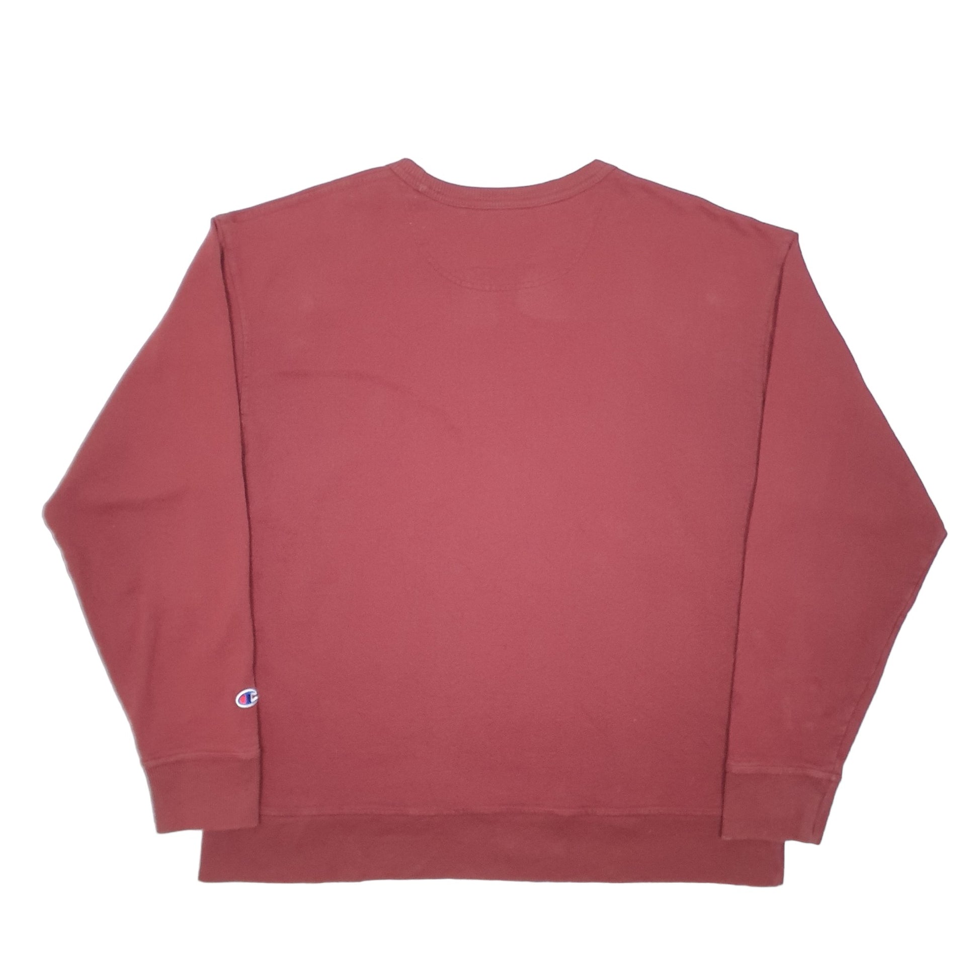 Mens Burgundy Champion  Crewneck Jumper