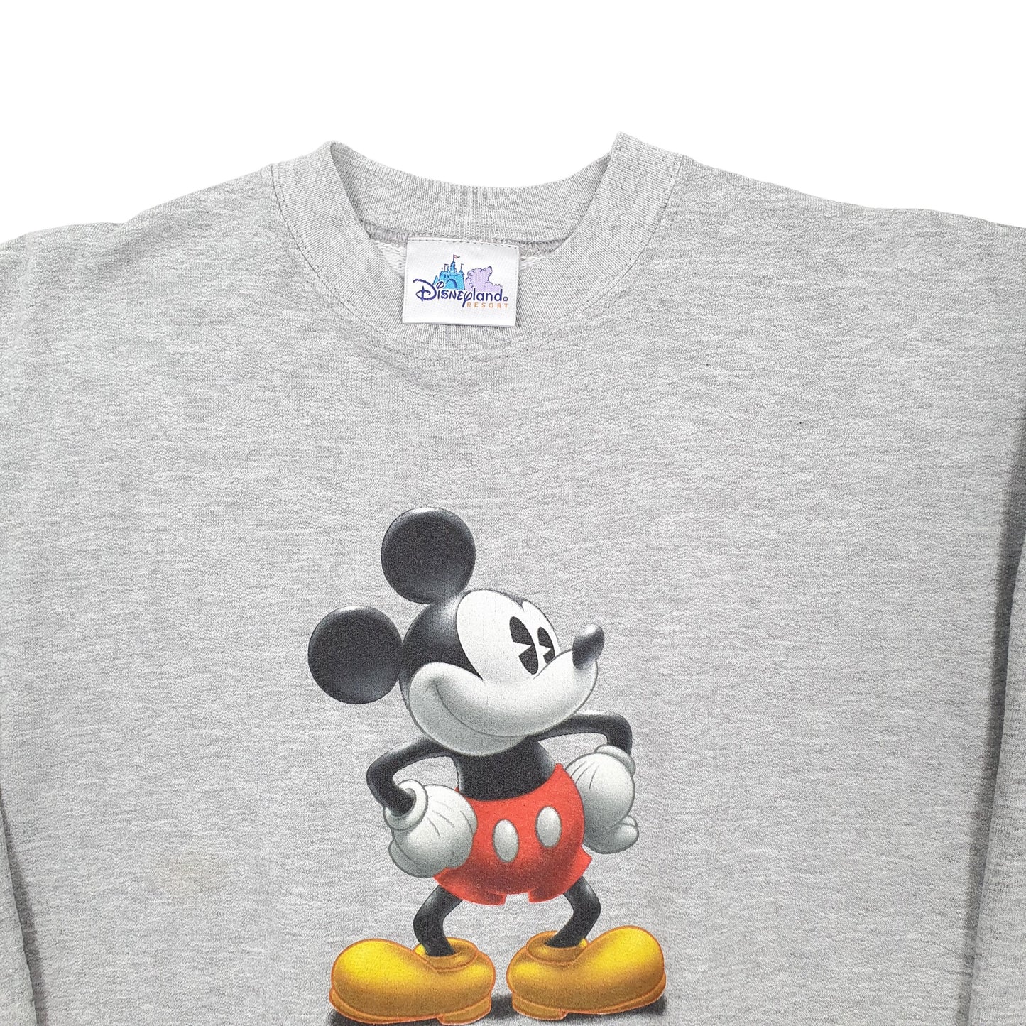 Mens Grey Disney Mickey Mouse Crewneck Jumper