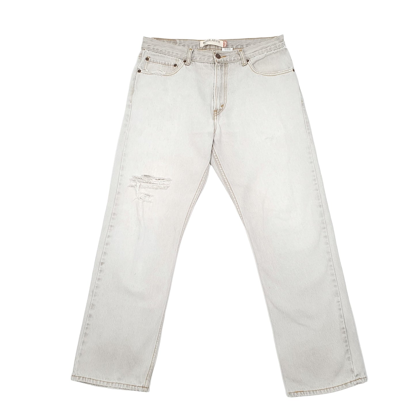 Levis 505 Regular Fit Jeans W34 L30 Grey