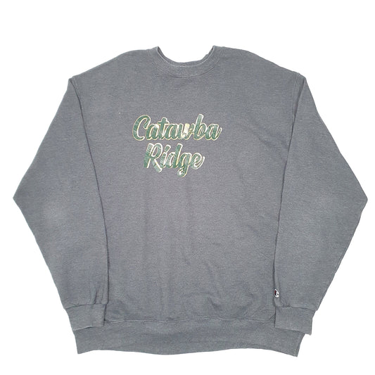 Mens Grey Champion Catawba Ridge Souvenir Crewneck Jumper