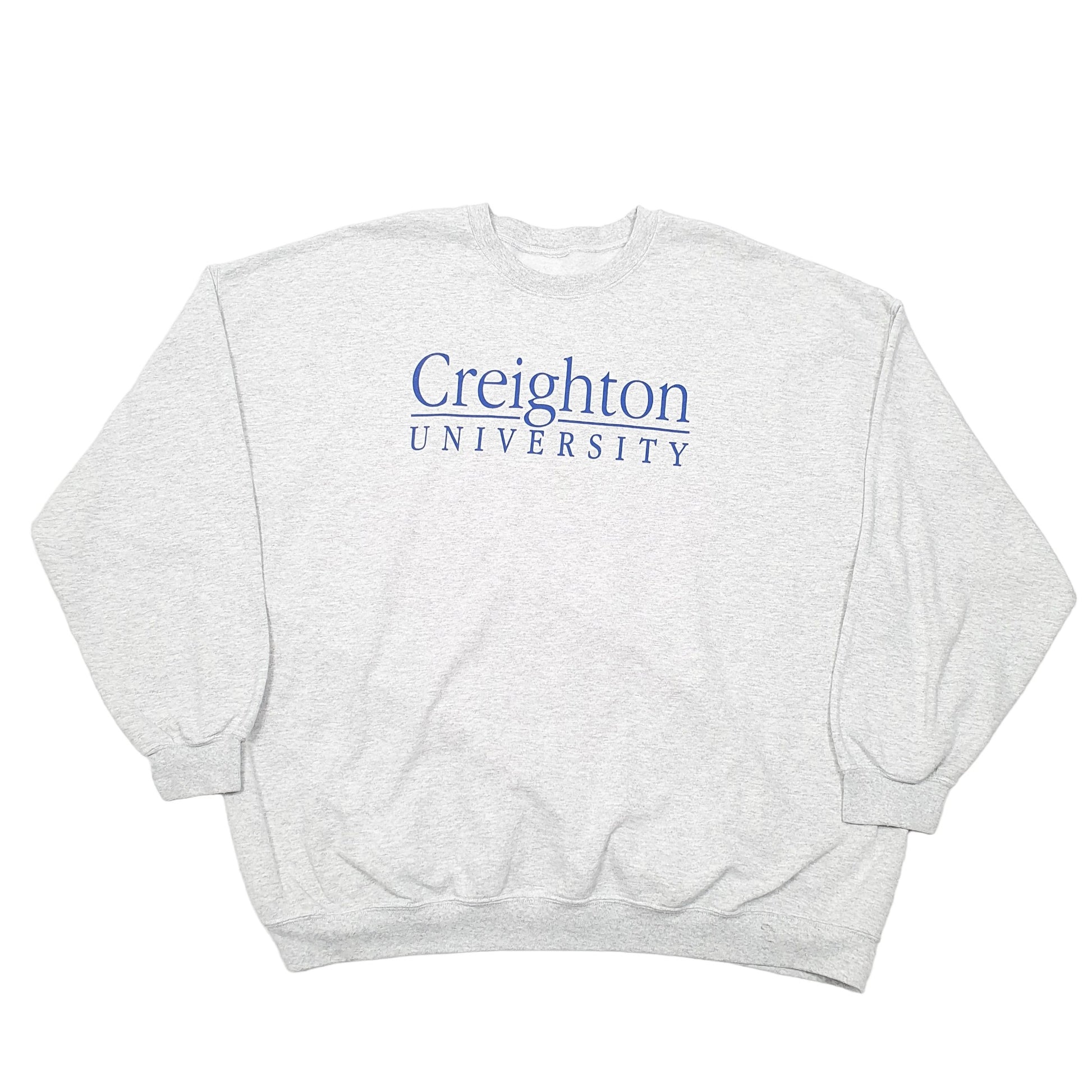 Mens Grey Unbranded Creighton University Vintage Sweat USA Crewneck Jumper