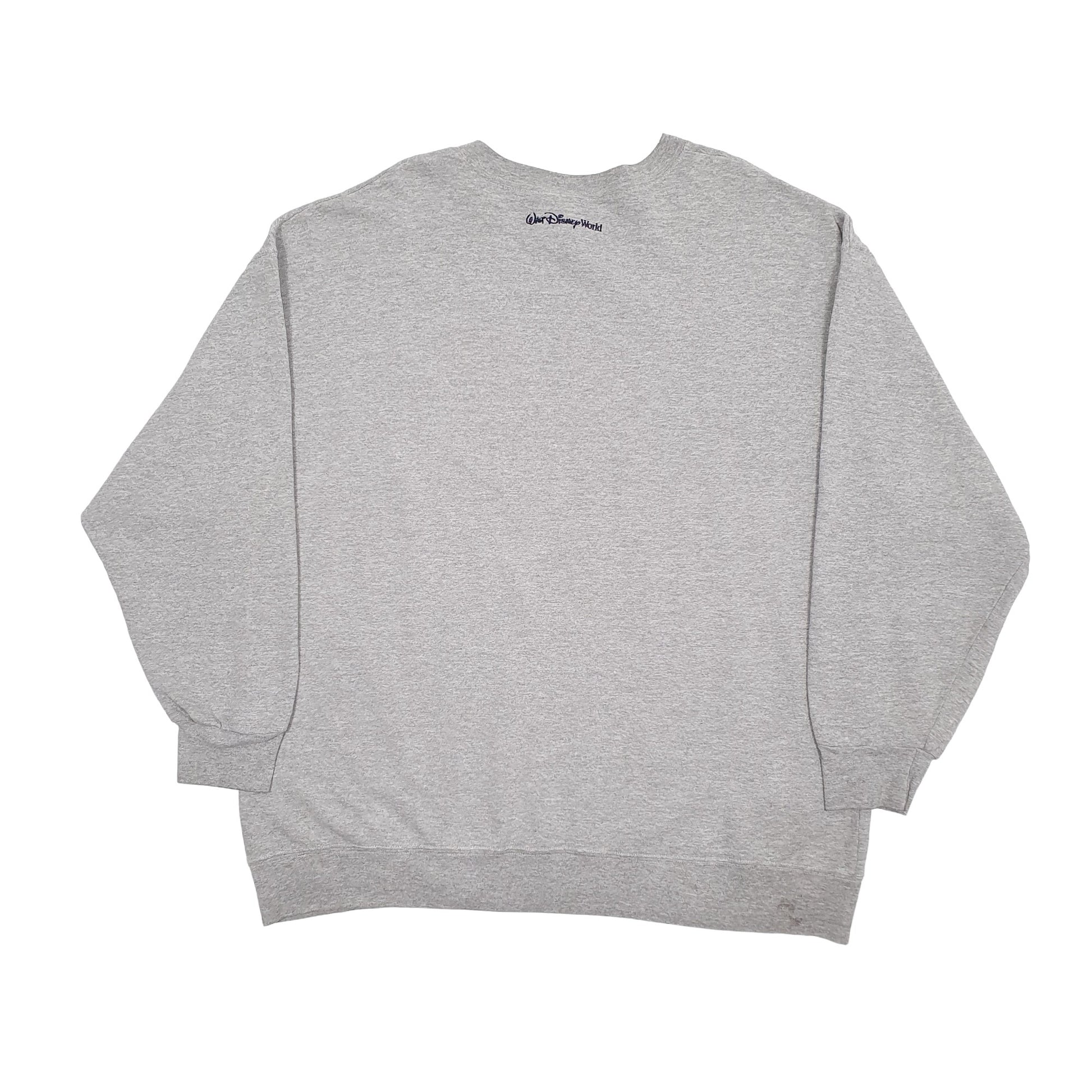 Mens Grey Disney World Mickey Crewneck Jumper