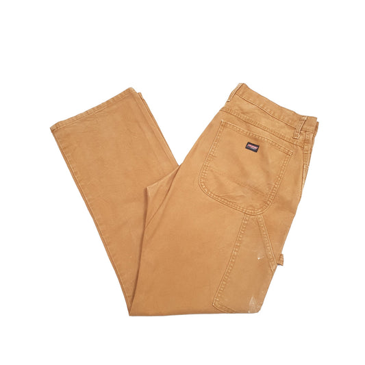 Mens Dickies Brown Carpenter Trousers W36 L31 Brown