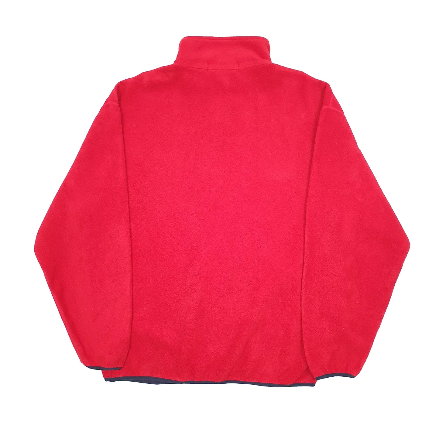 Nautica Competition Spellout Quarter Zip Fleece L Red