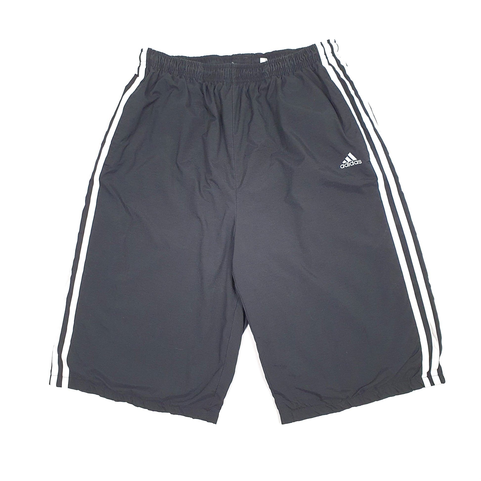 Adidas Cotton Lined Black Sport Shorts W30 Black