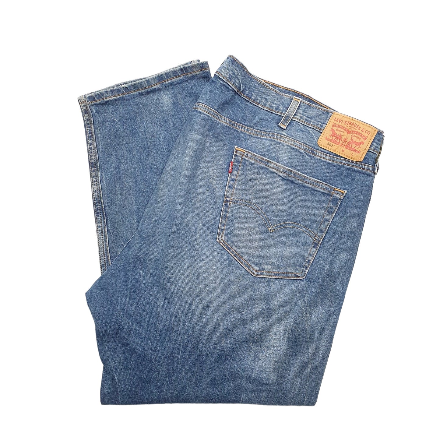 Levis 502 Regular Fit Jeans W48 L30 Blue
