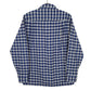 Non Branded Flannel Shacket Long Sleeve Regular Fit Check Shirt Blue