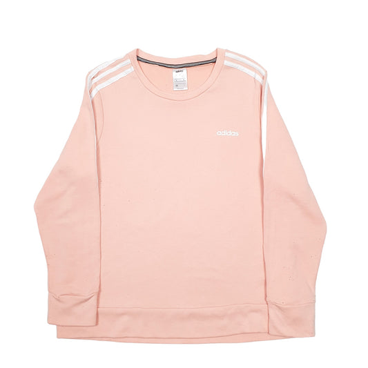 Womens Peach Adidas  Crewneck Jumper