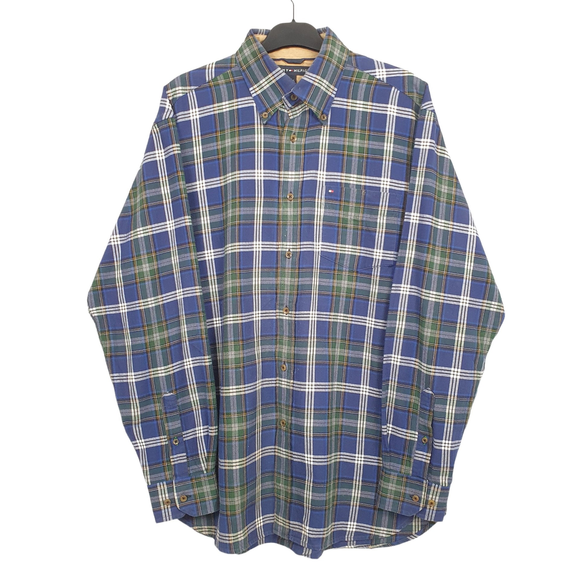 Blue Tommy Hilfiger Long Sleeve Shirt