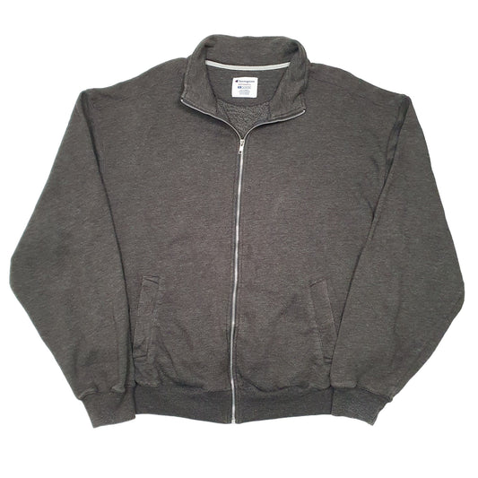 Mens Grey Champion Sweatshirt Full Zip Jumper