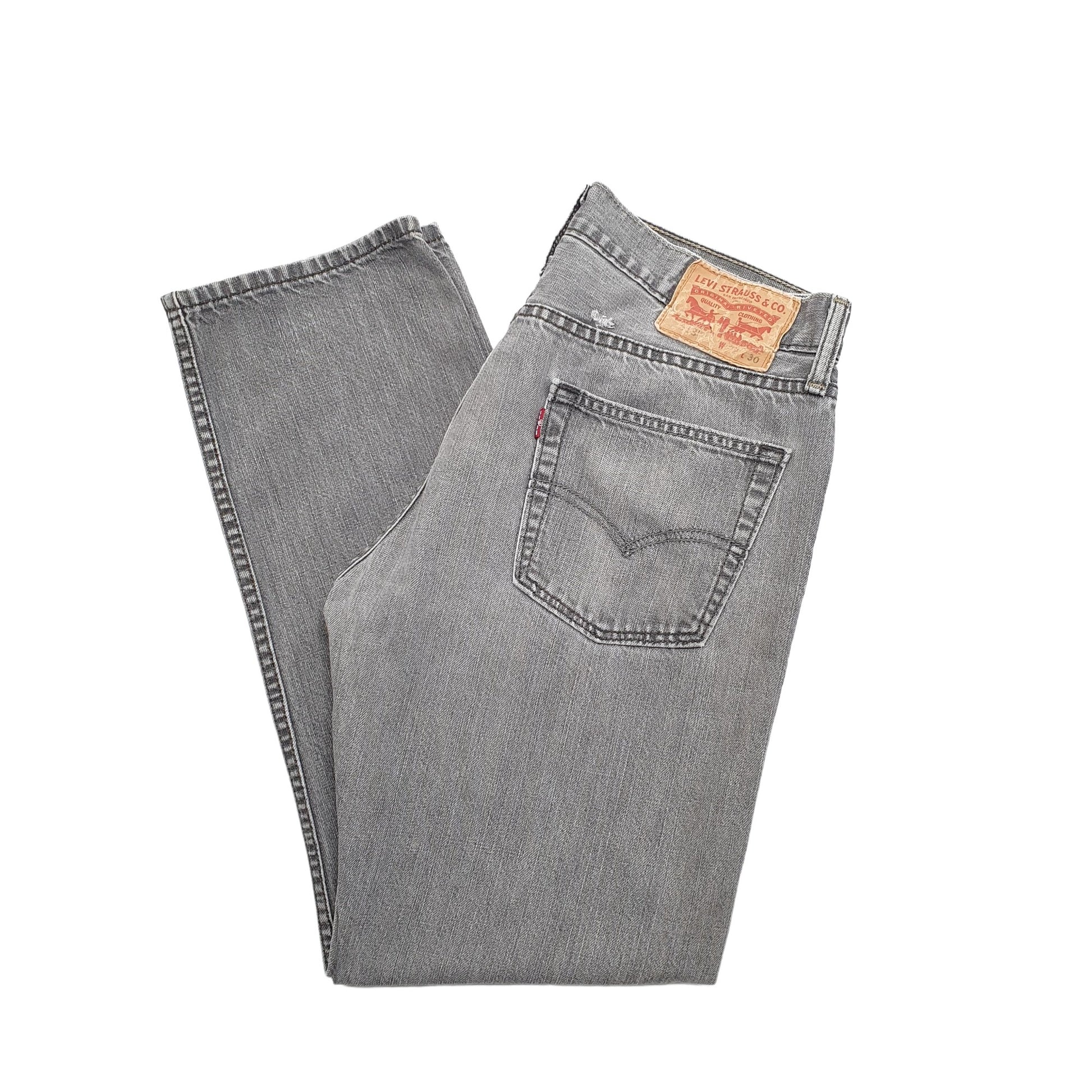 Levis 513 Slim Fit Jeans W32 L28 Grey