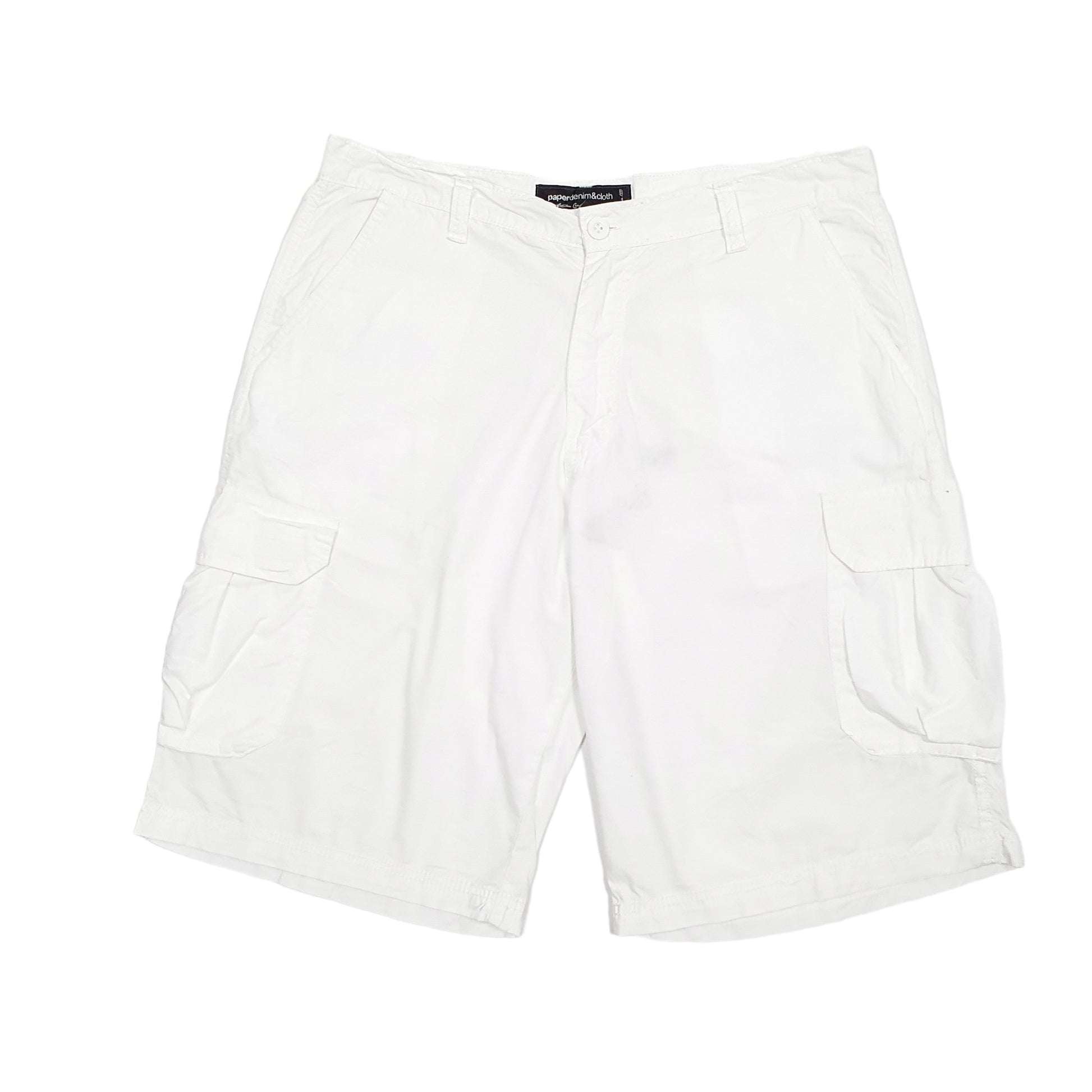 Mens White Paper Denim & Cloth  Cargo Shorts
