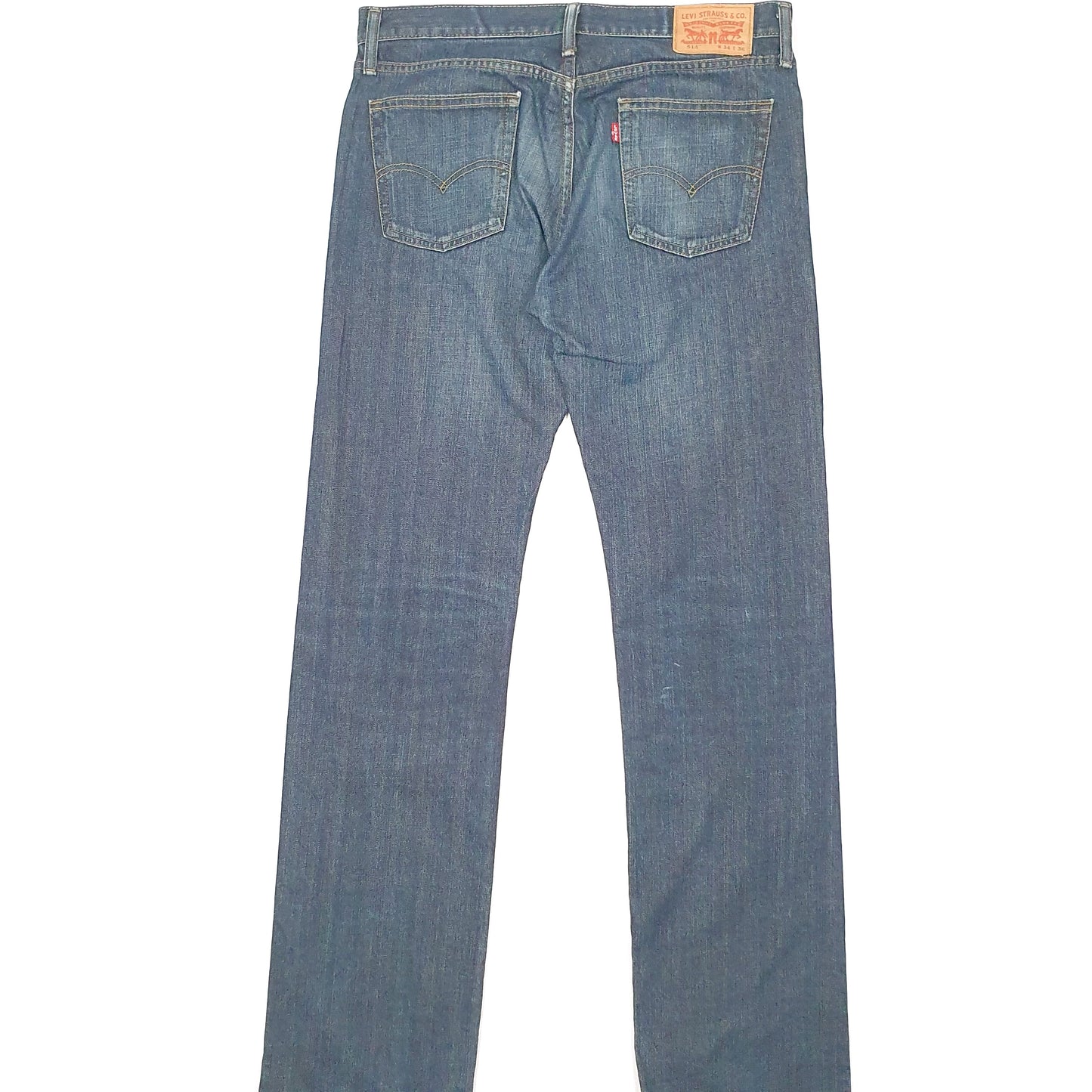 Levis 514 Straight Fit Jeans W34 L36 Blue