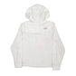 Womens White The North Face Fluffy Full Zip Jumper