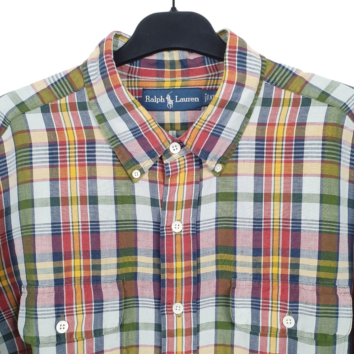 Ralph Lauren Long Sleeve Regular Fit Check Shirt Green