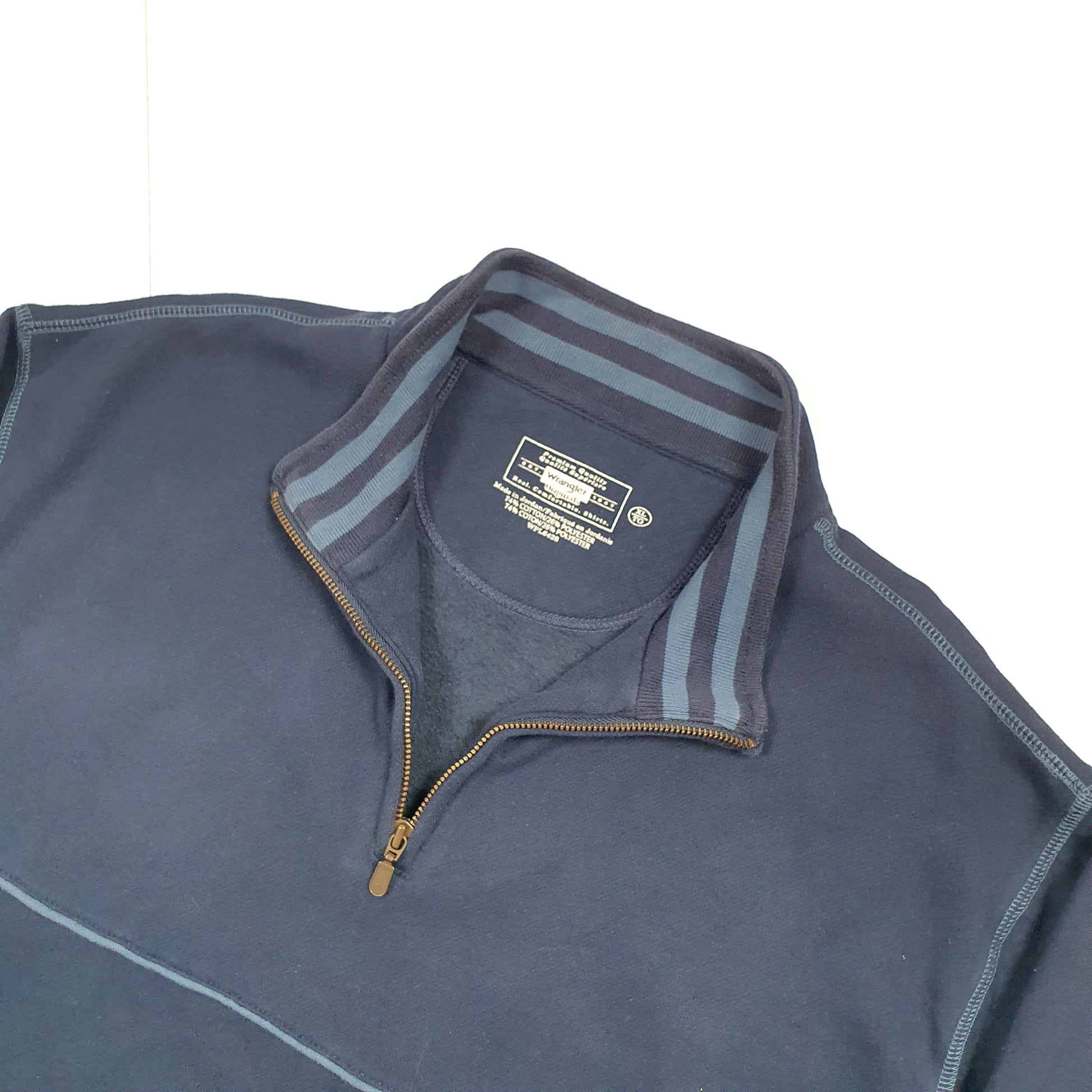Wrangler Quarter Zip XL Navy