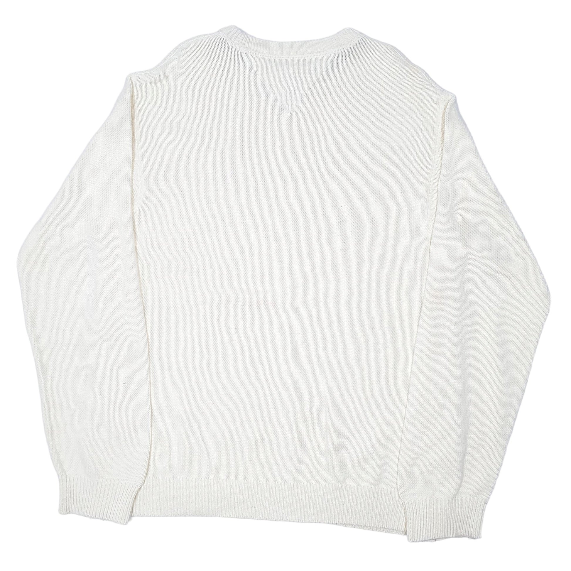 Mens Cream Tommy Hilfiger  Crewneck Jumper