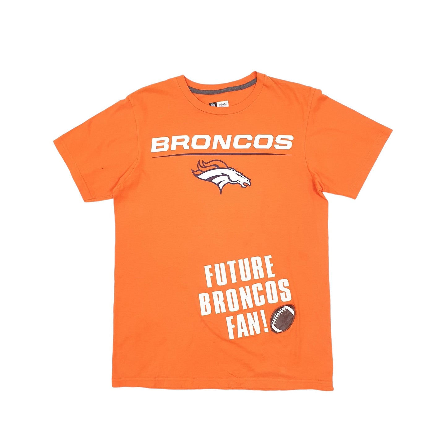 NFL Denver Broncos Pregancy Maternity Short Sleeve T Shirt Orange