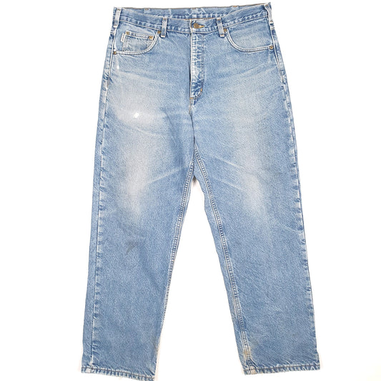 Carhartt Casual Regular Fit Relaxed Lined Jeans W36 L30 Blue