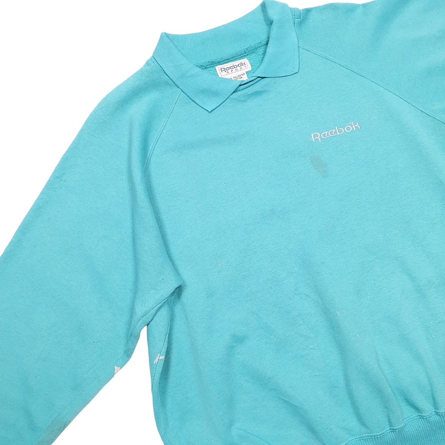 Mens Turquoise Reebok  Crewneck Jumper