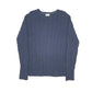 L.L. Bean Cable Knit Crewneck M Navy